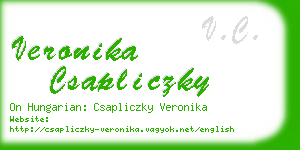 veronika csapliczky business card